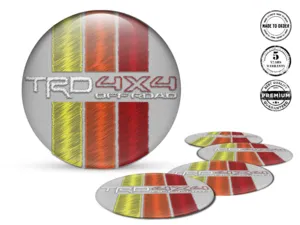 Toyota TRD Wheel Sticker Edition Epoxy Dome Custom